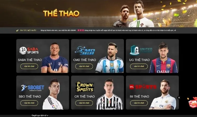 Nhà cái Vui123 hợp tác với nhiều nhà cung cấp kèo thể thao uy tín