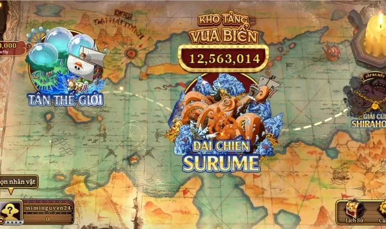 Tuyệt Chiêu Cách Chơi Bắn Cá Đại Hải Trình Tại Vui123 Hốt Bạc Tỷ 2 Bản đồ trong game Bắn Cá Đại Hải Trình Tại Vui123