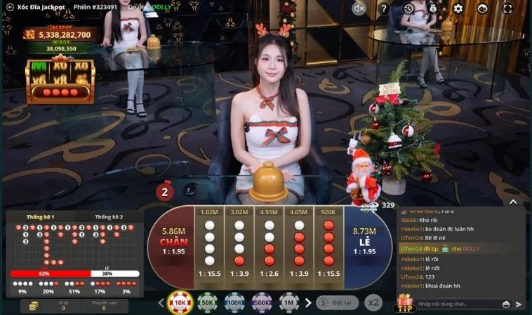 Chơi Casino Online tại Vui123 cùng dealer chia bài người thật