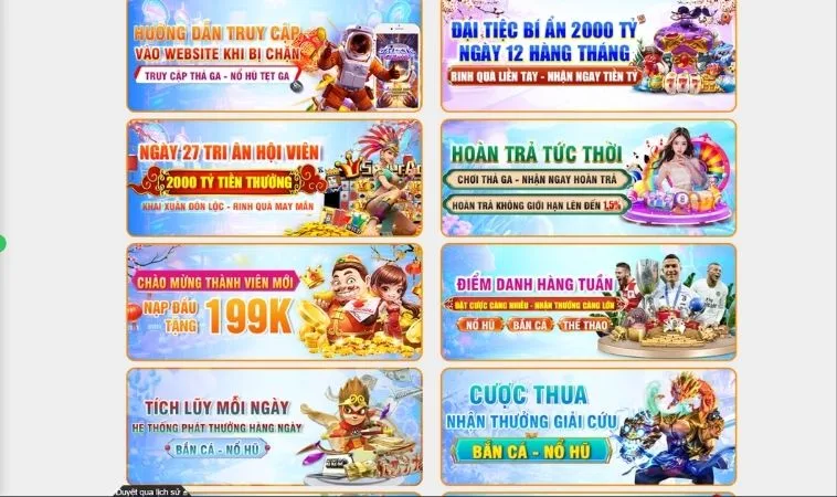 Các chương trình khuyến mãi Vui123