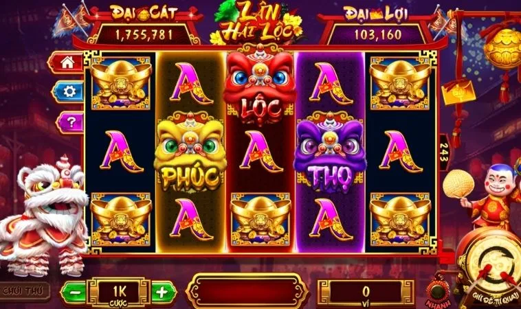 Các biểu tượng trong game Nổ Hũ Lân Hái Lộc Tại Vui123